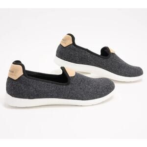 Revitalign Antigua Knit Orthotic Slip-On Women's 12 B Black Wool Blend - New NWT